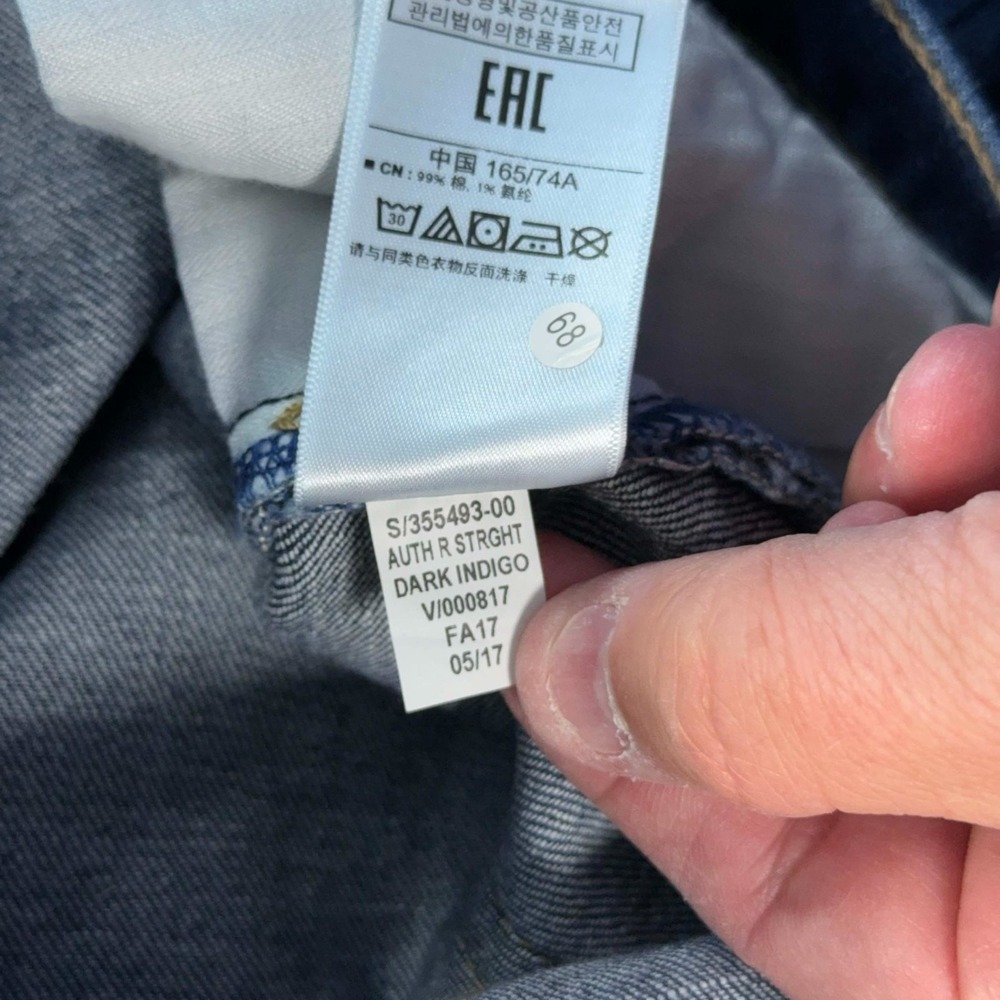 Gap 1969 Real Straight Jeans Women 29R Dark Indigo Mid Rise 31x30 NWT - Picture 4 of 12
